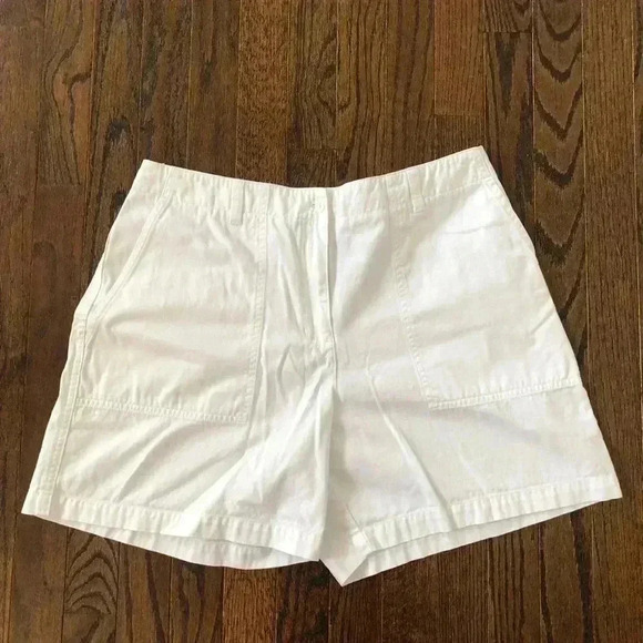 Jones New York Pants - Jones New York Signature Women’s 12 White 100% Cotton Deep Pocket Shorts